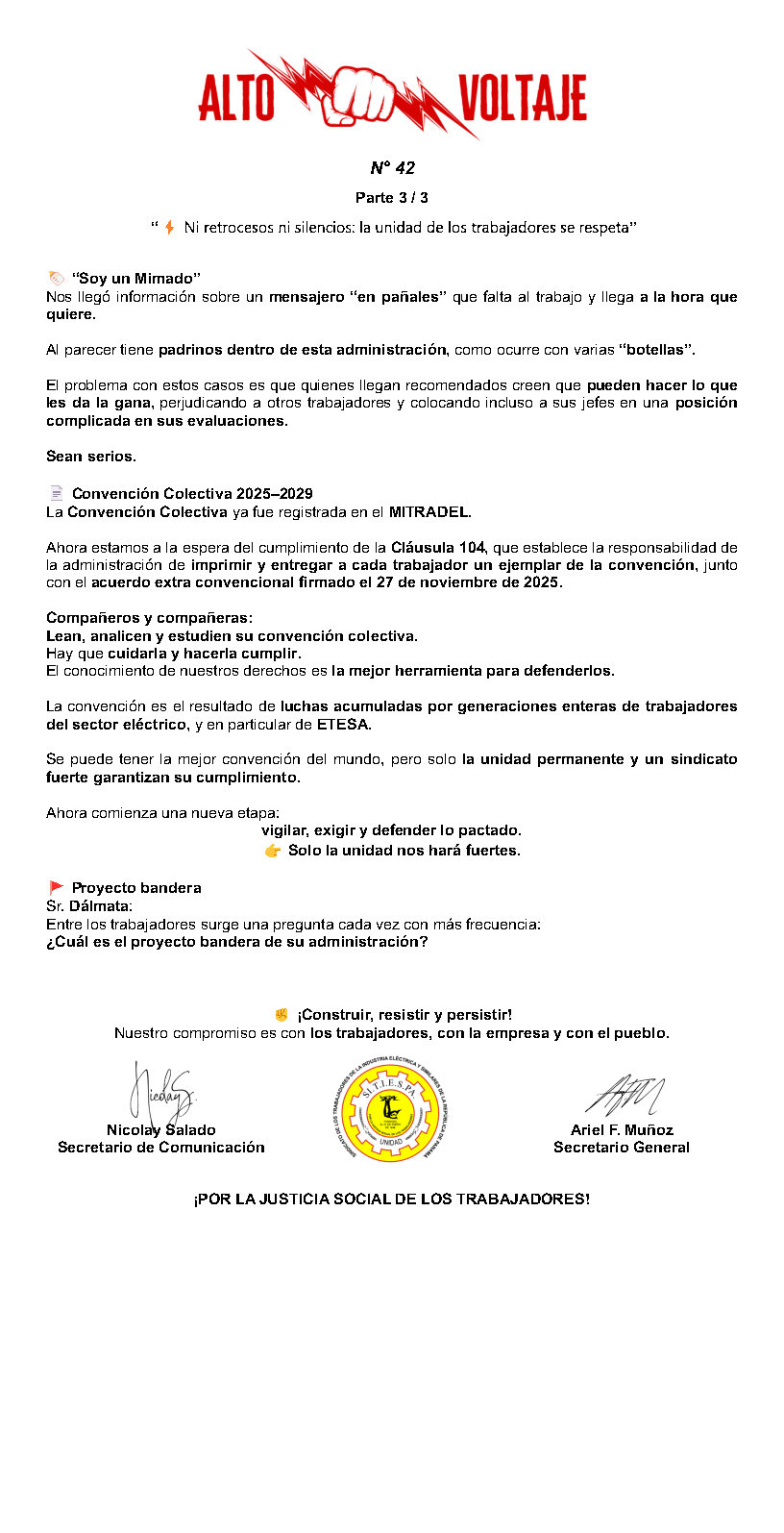 Boletín Alto Voltaje Nº42 Página 3