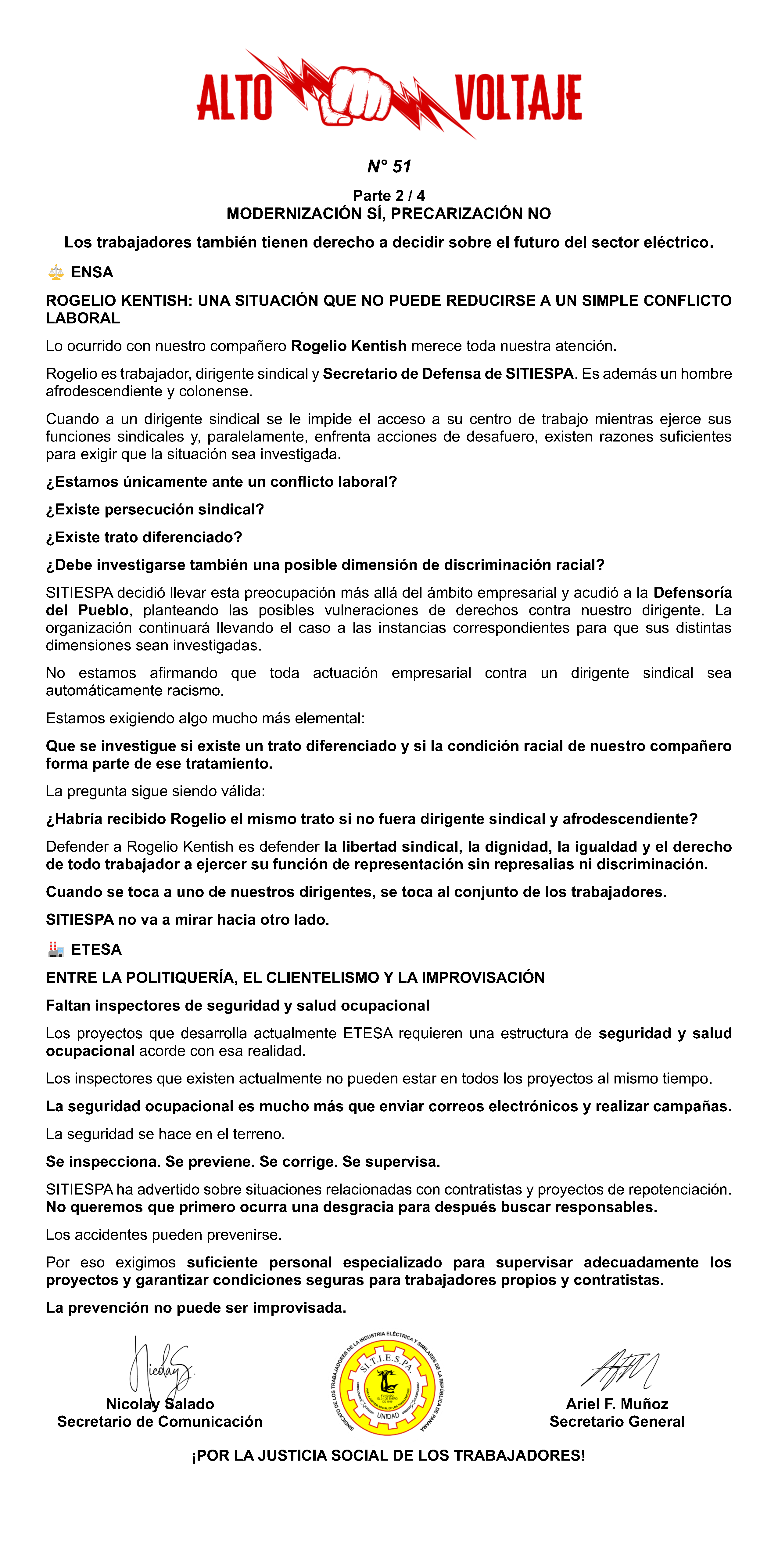 Boletín Alto Voltaje Nº51 Página 2