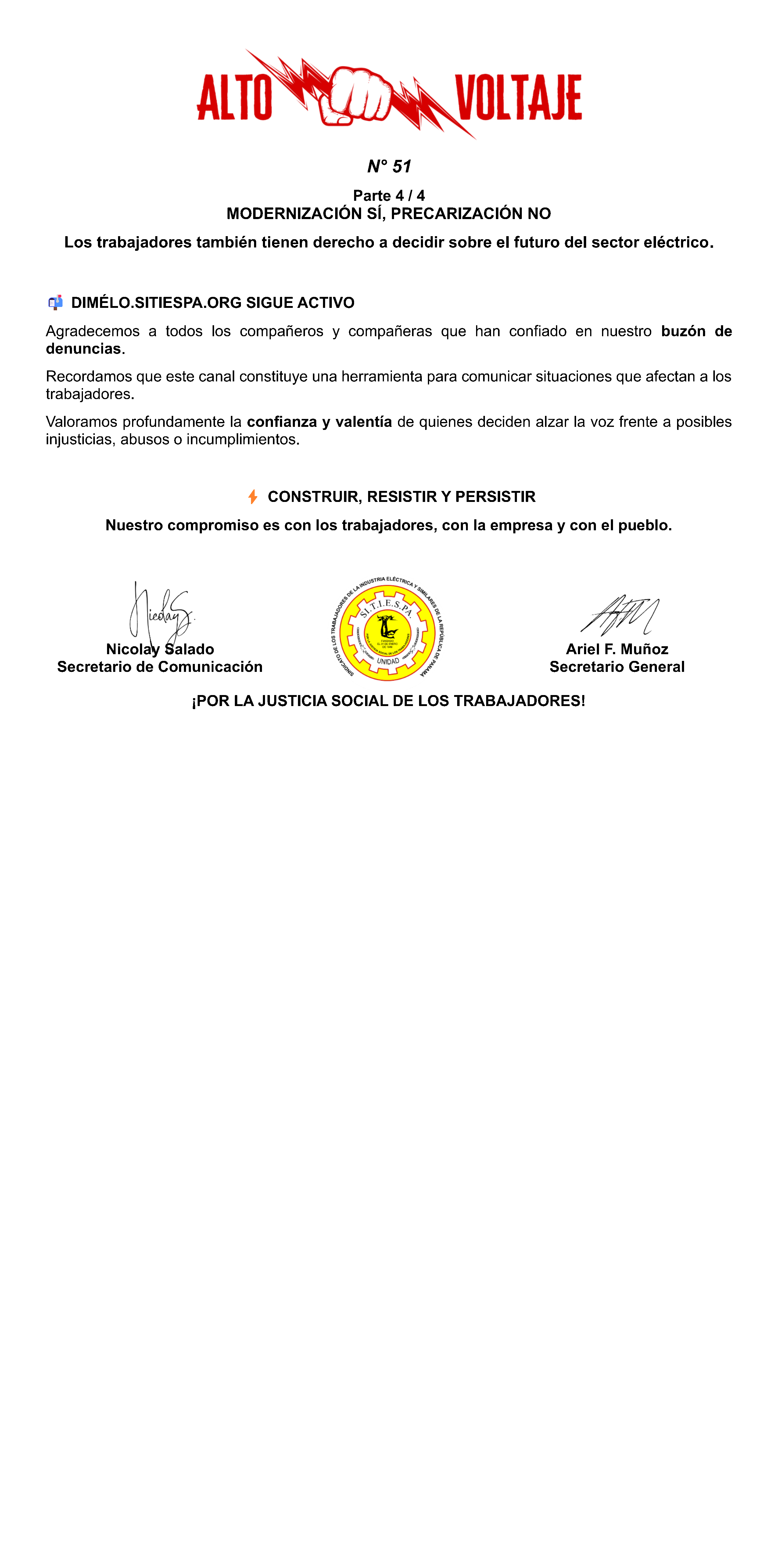 Boletín Alto Voltaje Nº51 Página 4
