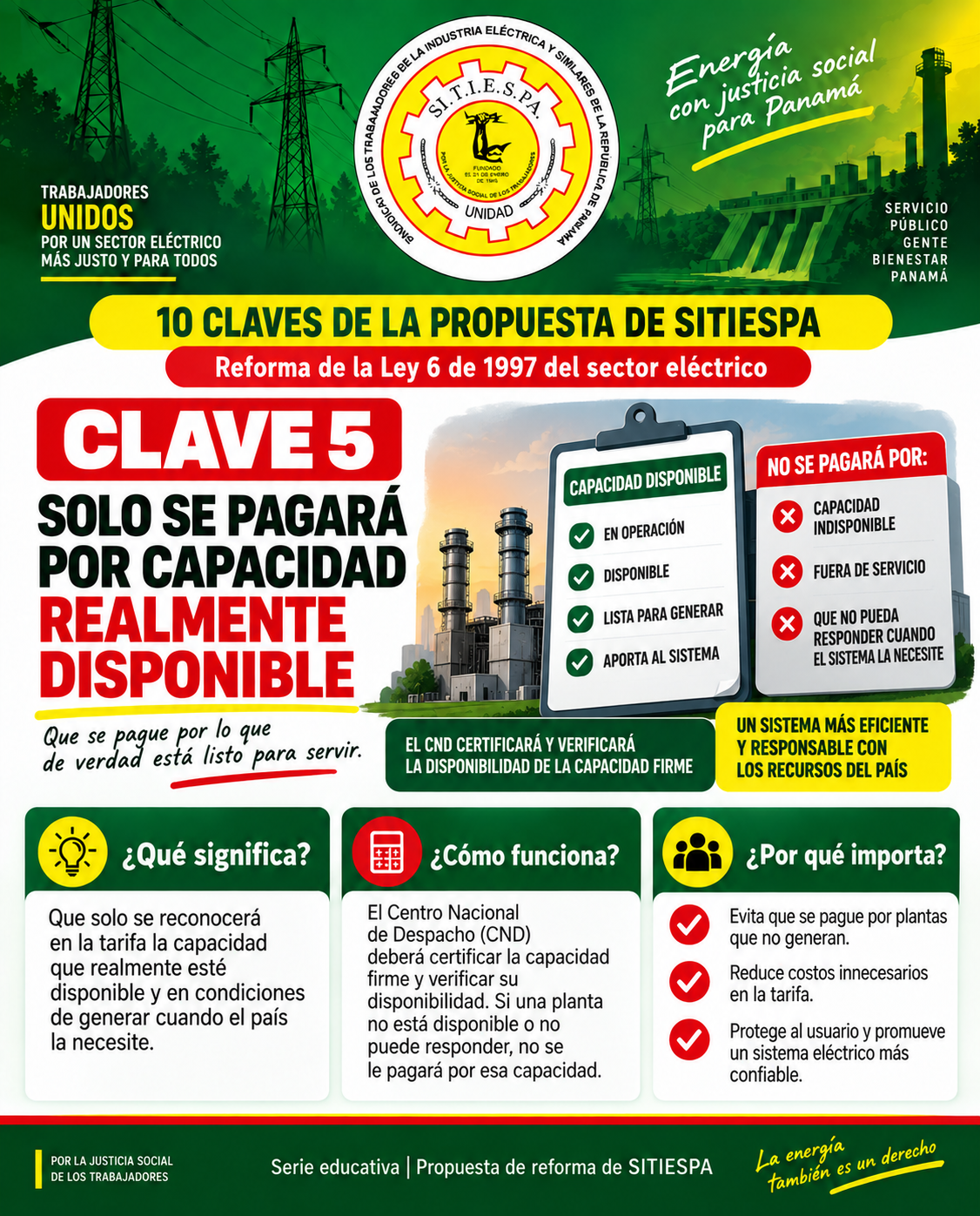 Clave 5 de la propuesta de SITIESPA
